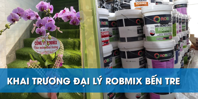 Khai trương đại lý độc quyền phân phối sơn Robmix của Công ty Đông Đông tại Bến Tre